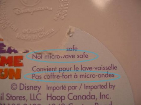 Pas coffre-fort à micro-ondes