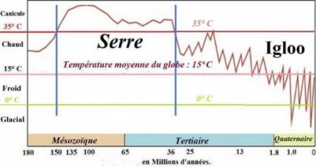 Évolution de la température terrestre