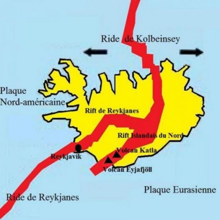 Plaques tectoniques en Islande