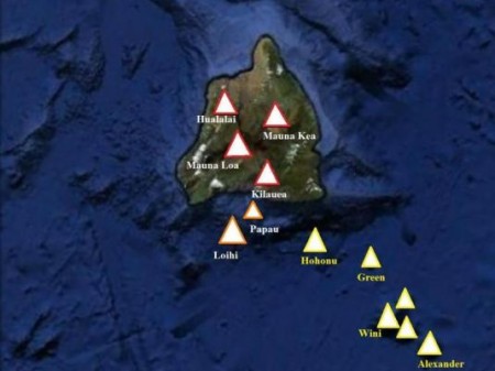 Les volcans à Hawaï