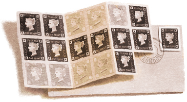 175e anniversaire du timbre-poste Penny Black