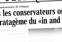 In and Out: Stephen Harper doit respecter la Loi électorale