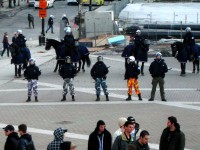 Manifestation contre la brutalité policière à Montréal