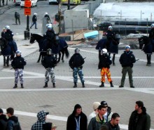 Manifestation contre la brutalité policière à Montréal