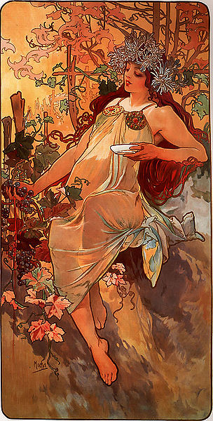 Alfons Mucha – 1896 – Autumn