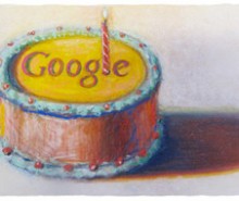 Google: un gâteau pour son 12ème anniversaire