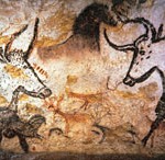 Taureaux dans la grotte de Lascaux