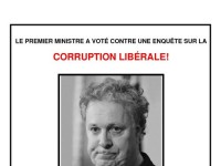 Campagne d’affichage anti-libérale: le coupable est Jean Charest