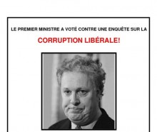 Campagne d’affichage anti-libérale: le coupable est Jean Charest