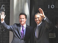 Rencontre de Barack Obama et David Cameron à Londres
