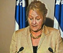 Déclaration de Pauline Marois en réaction au départ de trois députés