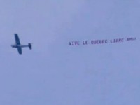 Visite royale à Québec: manifestation, banderole aérienne et boucan d’enfer