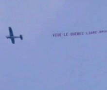 Visite royale à Québec: manifestation, banderole aérienne et boucan d’enfer