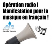 Non-respect des quotas de musique francophone: manif-éclair devant CKOI