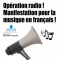 Non-respect des quotas de musique francophone: manif-éclair devant CKOI