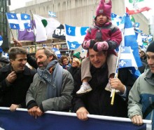 Des milliers d’indépendantistes dans la rue: un franc succès pour la marche pour l’indépendance