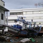 Embarcation dans une rue de Banda Aceh (Indonésie)