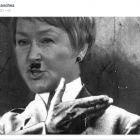 Caricature de Pauline Marois en Adolf Hitler