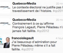 Faillite de Pierre Péladeau: Quebecor désavoue François Legault
