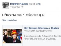 Dominic Maurais semble avoir hâte au Jour de l’An