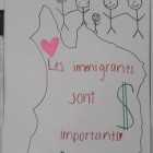 Les immigrants, l'argent et les paniers de fruits, un thème récurrent